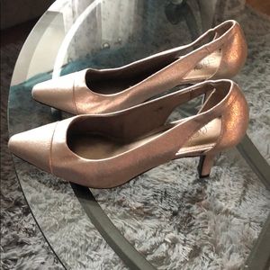 Life Stride Metallic Heels
